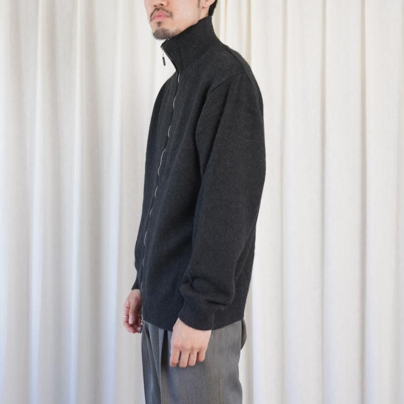 25A/WۡBATONER Хȥʡ MIDDLE WEIGHT INNOCENT CASHMERE DRIVERS KNIT  / MELANGE BLACK	