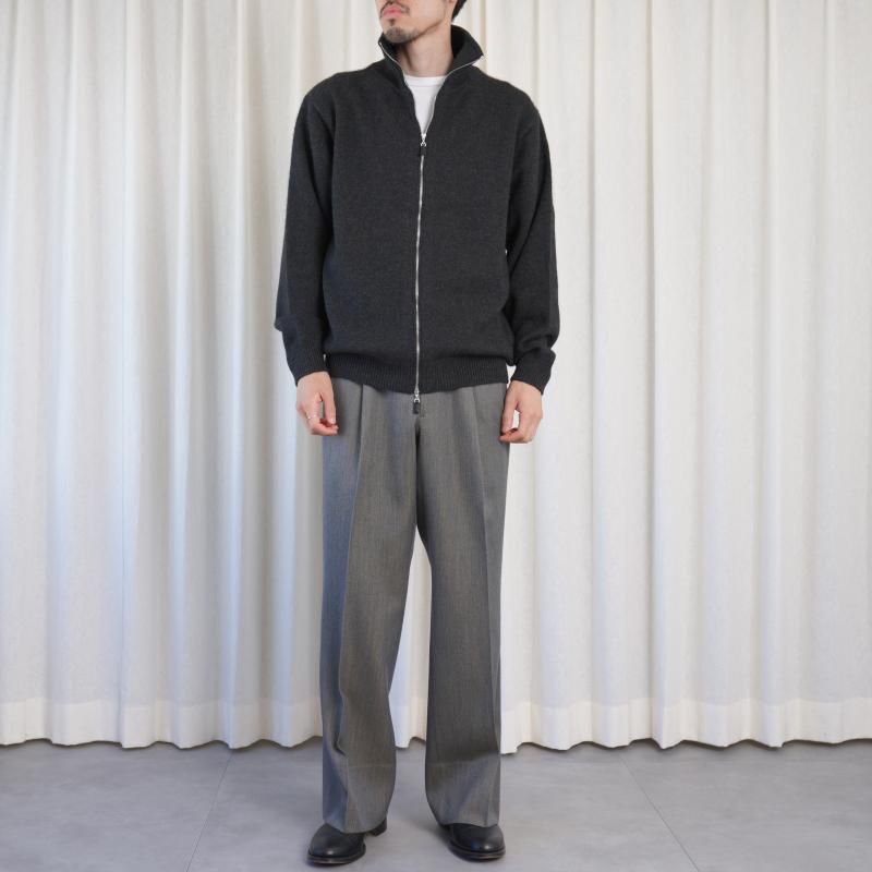 25A/WۡBATONER Хȥʡ MIDDLE WEIGHT INNOCENT CASHMERE DRIVERS KNIT  / MELANGE BLACK	