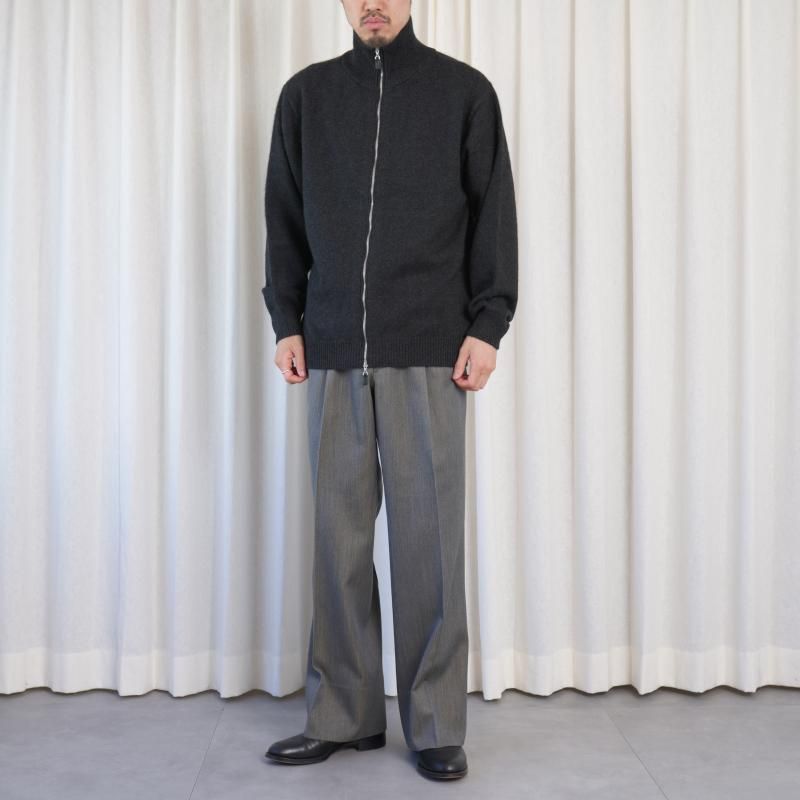 25A/WۡBATONER Хȥʡ MIDDLE WEIGHT INNOCENT CASHMERE DRIVERS KNIT  / MELANGE BLACK	