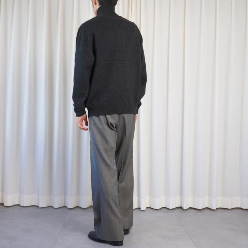 25A/WۡBATONER Хȥʡ MIDDLE WEIGHT INNOCENT CASHMERE DRIVERS KNIT  / MELANGE BLACK	