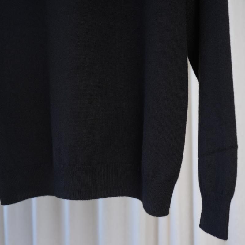 25A/W BATONER Хȥʡ INNOCENT CASHMERE CREW NECK  / SOLID BLACK	
