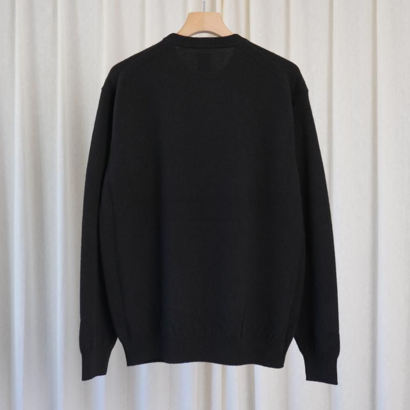 25A/W BATONER Хȥʡ INNOCENT CASHMERE CREW NECK  / SOLID BLACK	
