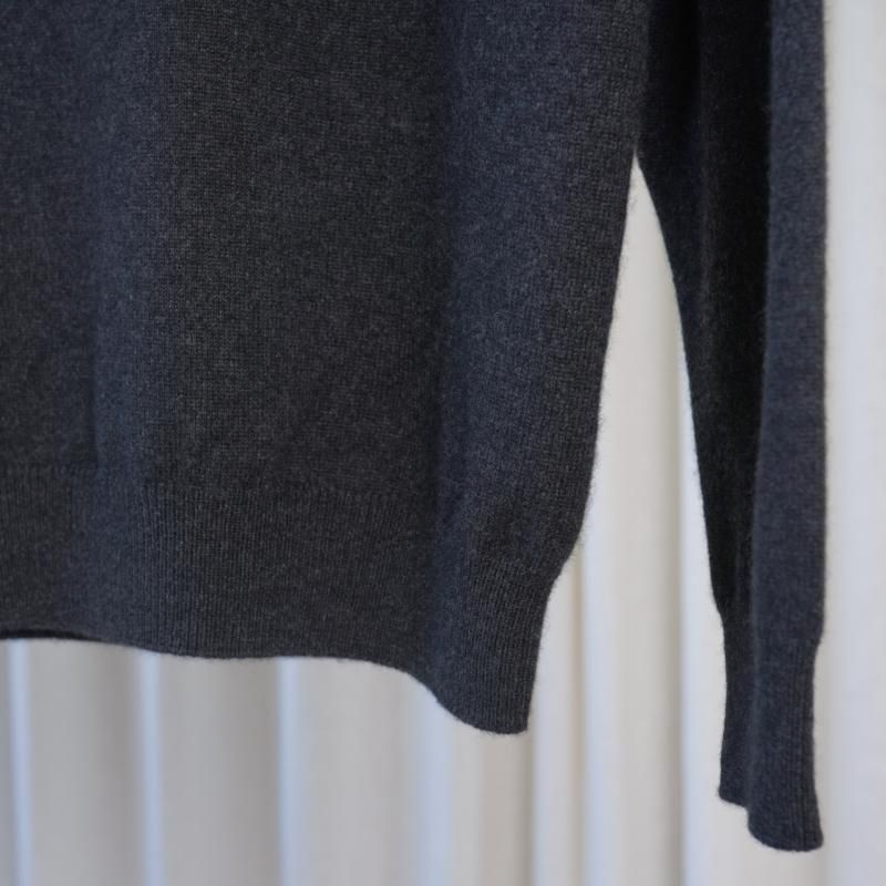 25A/W BATONER Хȥʡ INNOCENT CASHMERE CREW NECK  /	MELANGE BLACK

