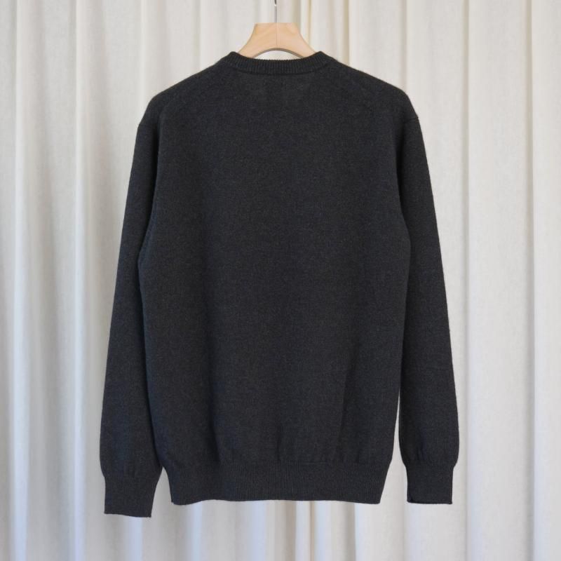 25A/W BATONER Хȥʡ INNOCENT CASHMERE CREW NECK  /	MELANGE BLACK
