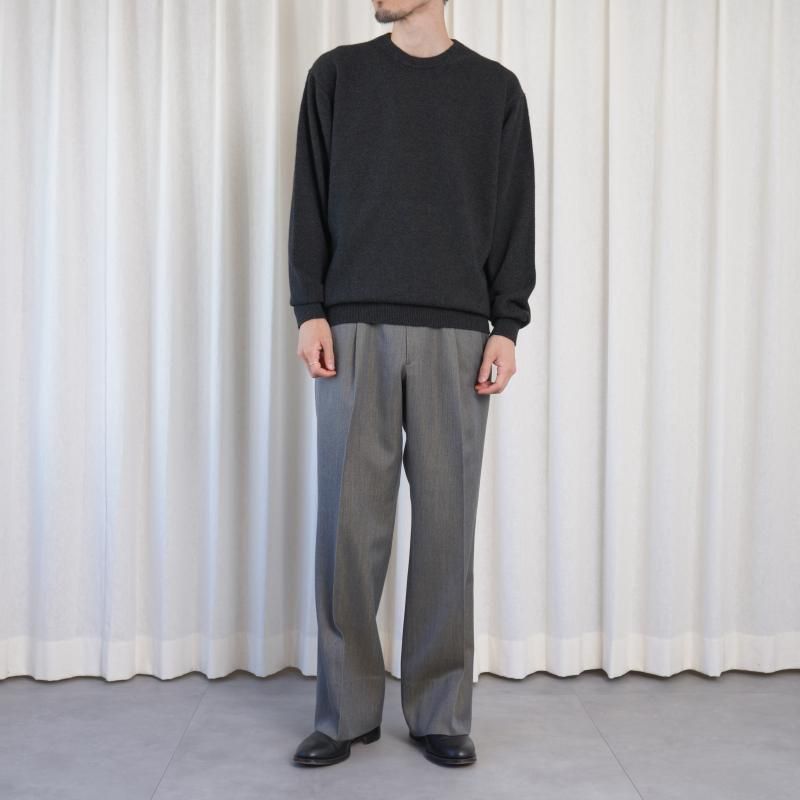 25A/W BATONER Хȥʡ INNOCENT CASHMERE CREW NECK  /	MELANGE BLACK
