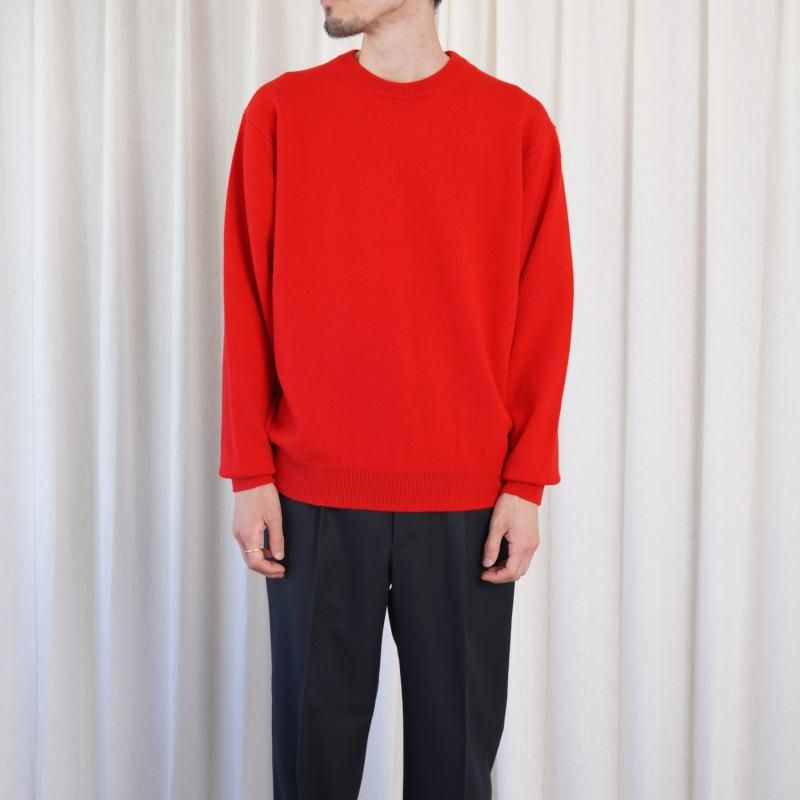 25A/W BATONER Хȥʡ INNOCENT CASHMERE CREW NECK  / RED
