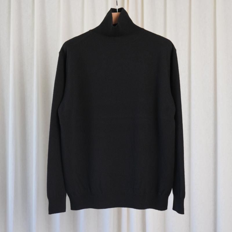 25A/W BATONER Хȥʡ INNOCENT CASHMERE TURTLE NECK  /SOLID BLACK	
