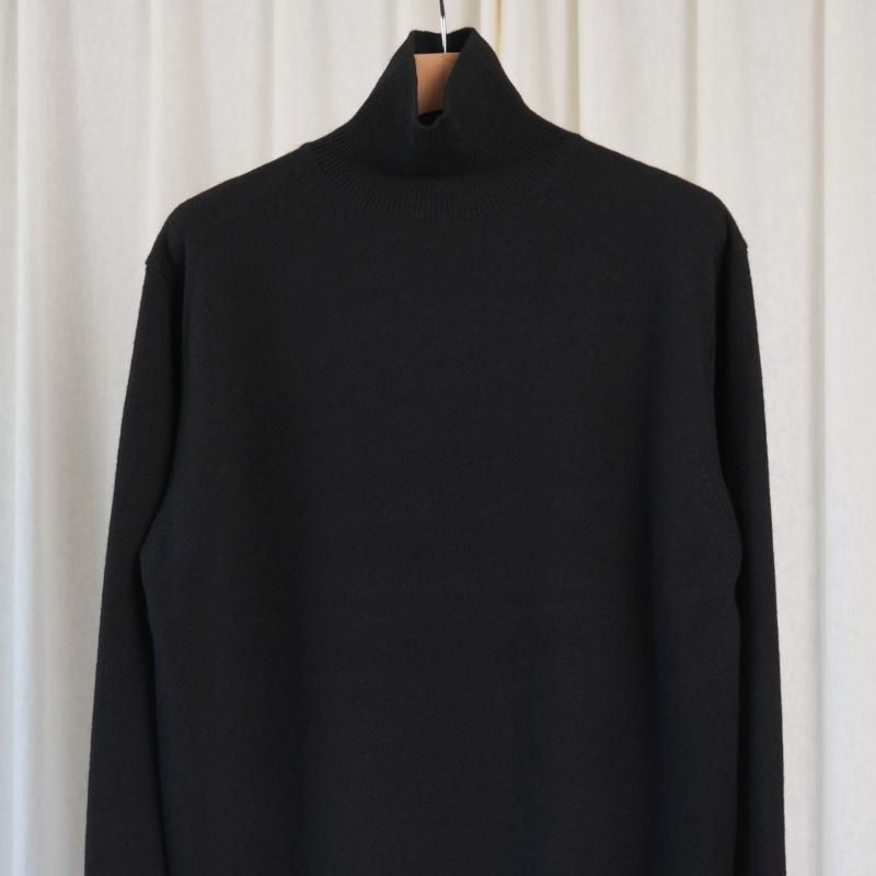 25A/W BATONER Хȥʡ INNOCENT CASHMERE TURTLE NECK  /SOLID BLACK	
