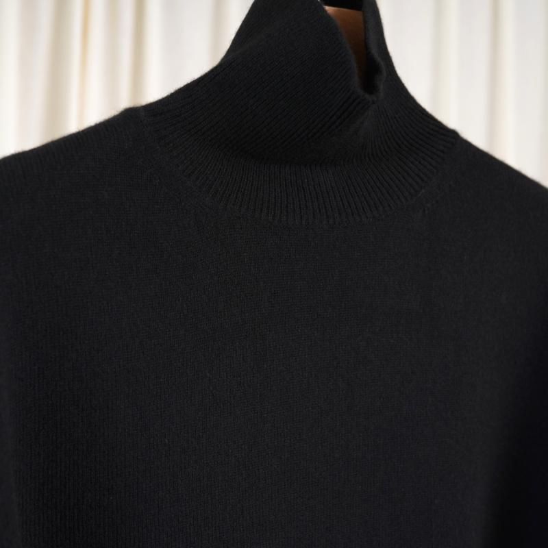 25A/W BATONER Хȥʡ INNOCENT CASHMERE TURTLE NECK  /SOLID BLACK	
