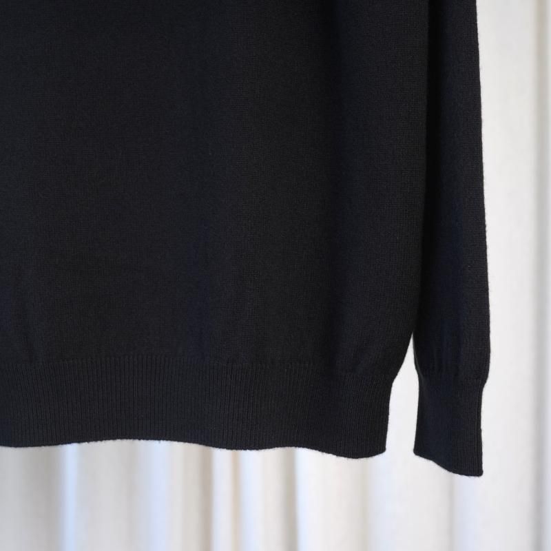25A/W BATONER Хȥʡ INNOCENT CASHMERE TURTLE NECK  /SOLID BLACK	
