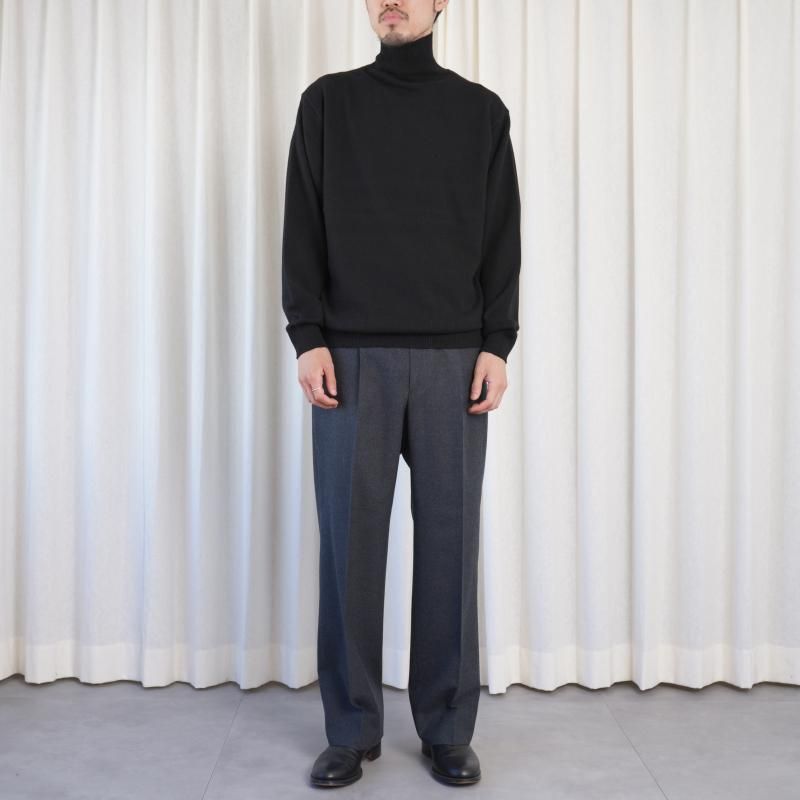 25A/W BATONER Хȥʡ INNOCENT CASHMERE TURTLE NECK  /SOLID BLACK	
