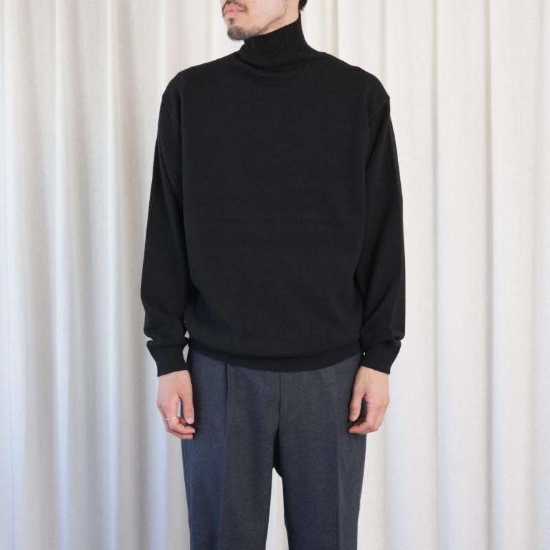 25A/W BATONER Хȥʡ INNOCENT CASHMERE TURTLE NECK  /SOLID BLACK	
