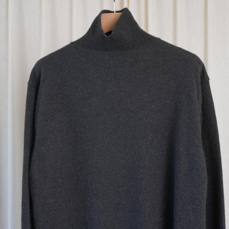25A/W BATONER Хȥʡ INNOCENT CASHMERE TURTLE NECK  / MELANGE BLACK