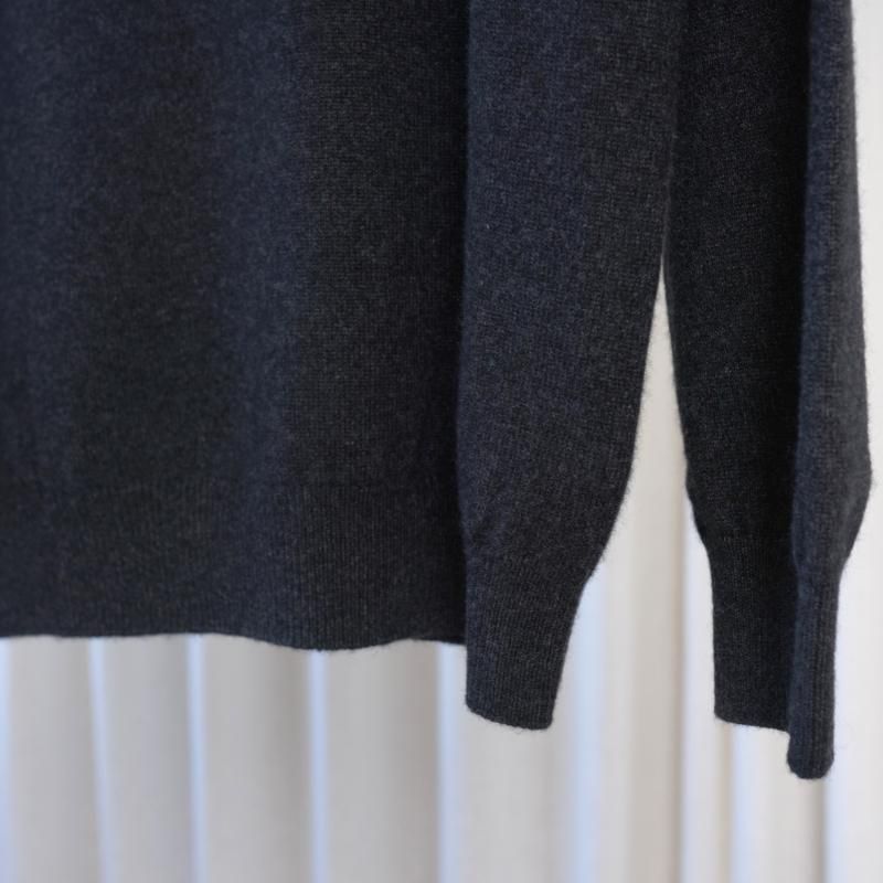 25A/W BATONER Хȥʡ INNOCENT CASHMERE TURTLE NECK  / MELANGE BLACK