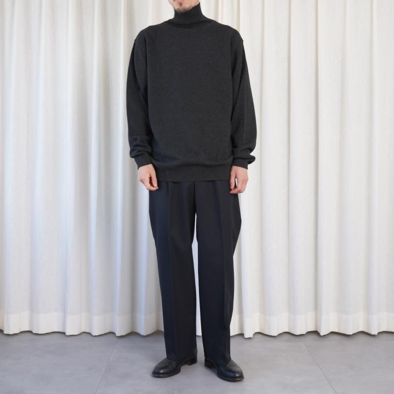 25A/W BATONER Хȥʡ INNOCENT CASHMERE TURTLE NECK  / MELANGE BLACK