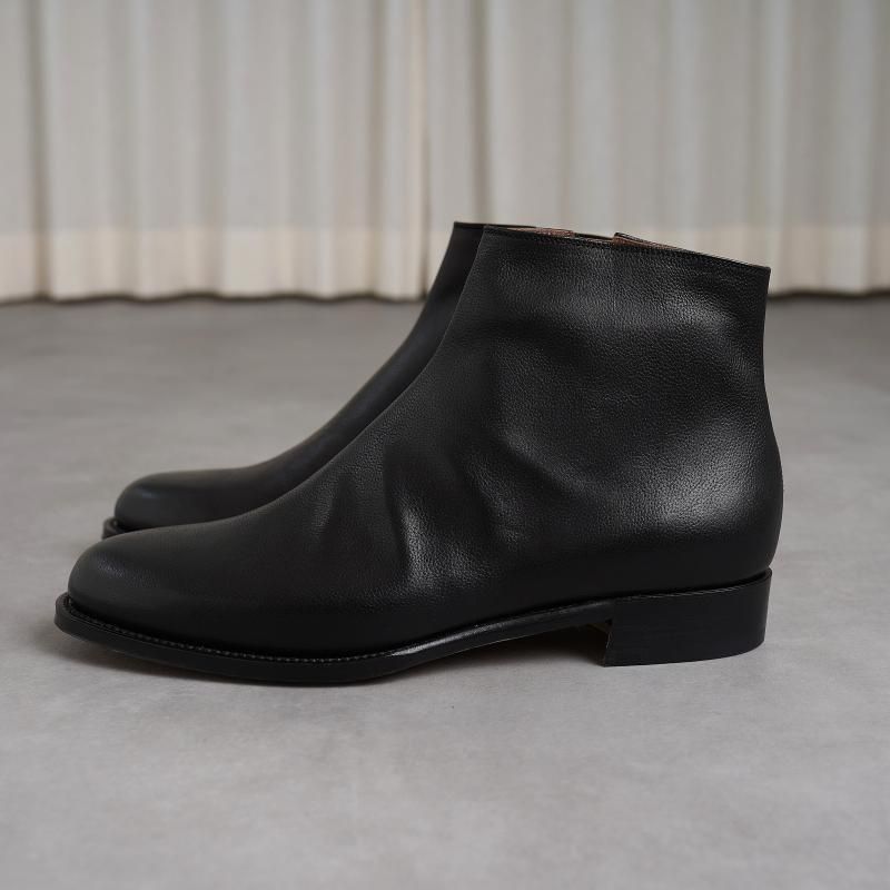 forme フォルメ】 Molder Side Zip Boots ”Siena” / Black - Avelia