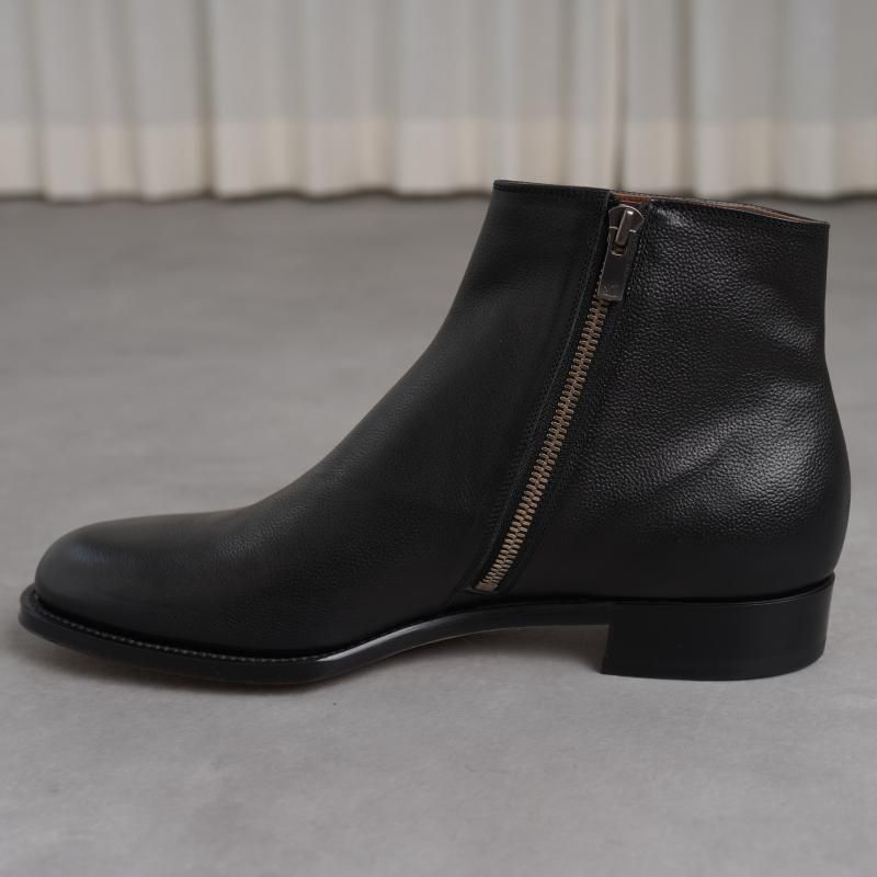 forme フォルメ】 Molder Side Zip Boots ”Siena” / Black - Avelia