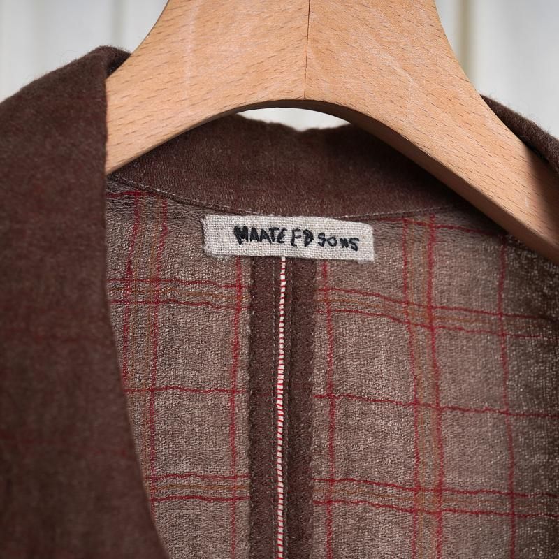 25A/W MAATEESONS ޡƥɥ󥺡 GUPTA WOOL W FACE COVERALL / BROWN
