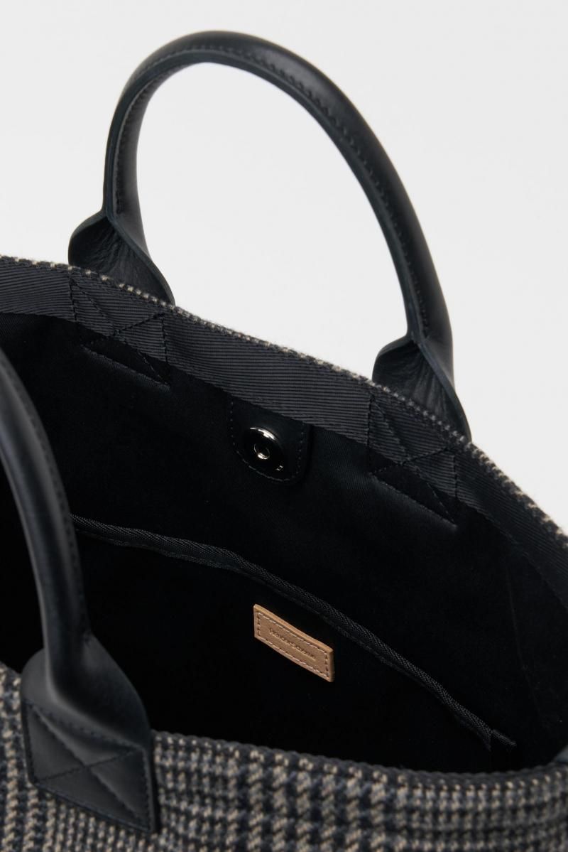 Hender Scheme ޡ tweed tote small / BLACK
