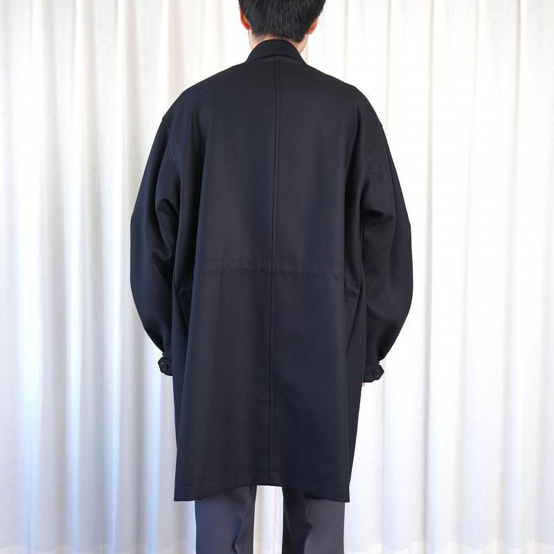 10/18()12:00䳫ϡۡULTERIOR ƥꥢ SUPER FINE LIGHT MELTON B/C FIELD COAT / BLACK