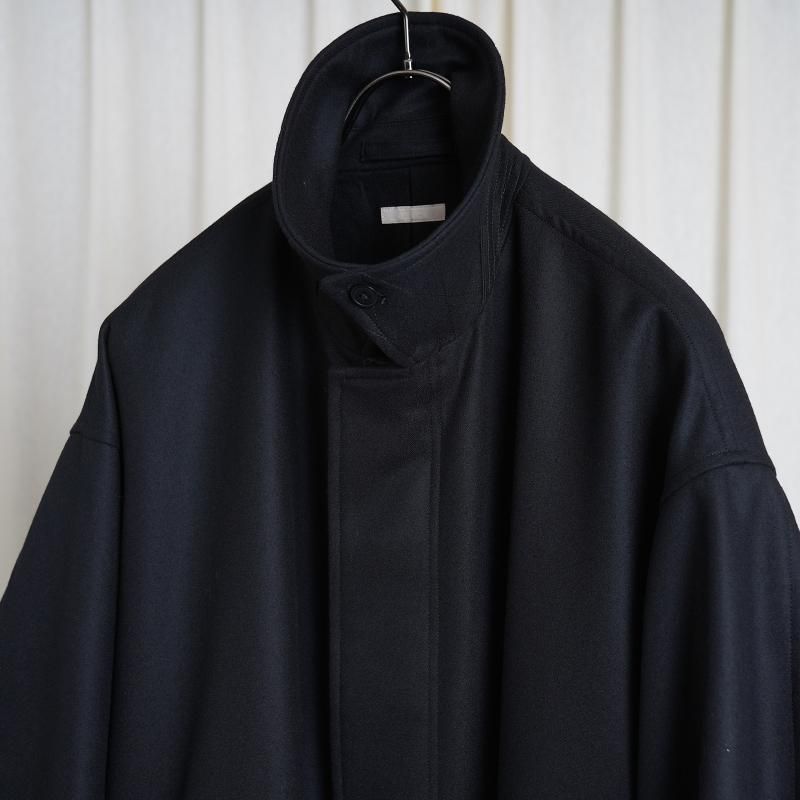 10/18()12:00䳫ϡۡULTERIOR ƥꥢ SUPER FINE LIGHT MELTON B/C FIELD COAT / BLACK