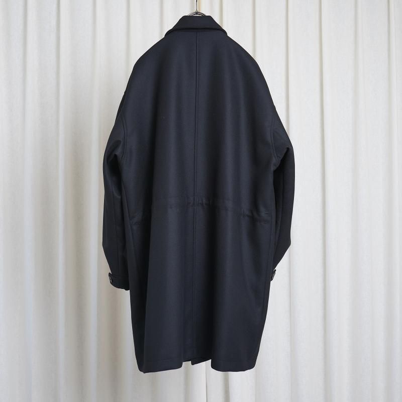 10/18()12:00䳫ϡۡULTERIOR ƥꥢ SUPER FINE LIGHT MELTON B/C FIELD COAT / BLACK