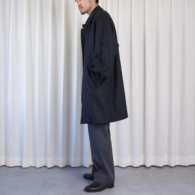 10/18()12:00䳫ϡۡULTERIOR ƥꥢ SUPER FINE LIGHT MELTON B/C FIELD COAT / BLACK