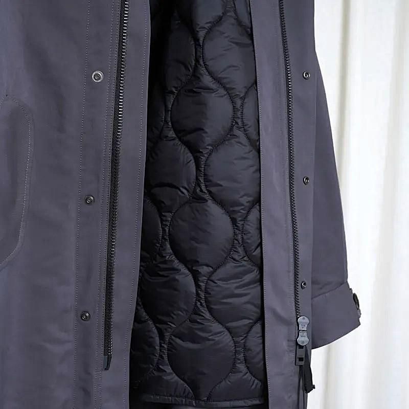 25A/WۡTHE RERACS 饯 THE BIG FIELD PARKA WITH LINER / GUNMETAL GRAY