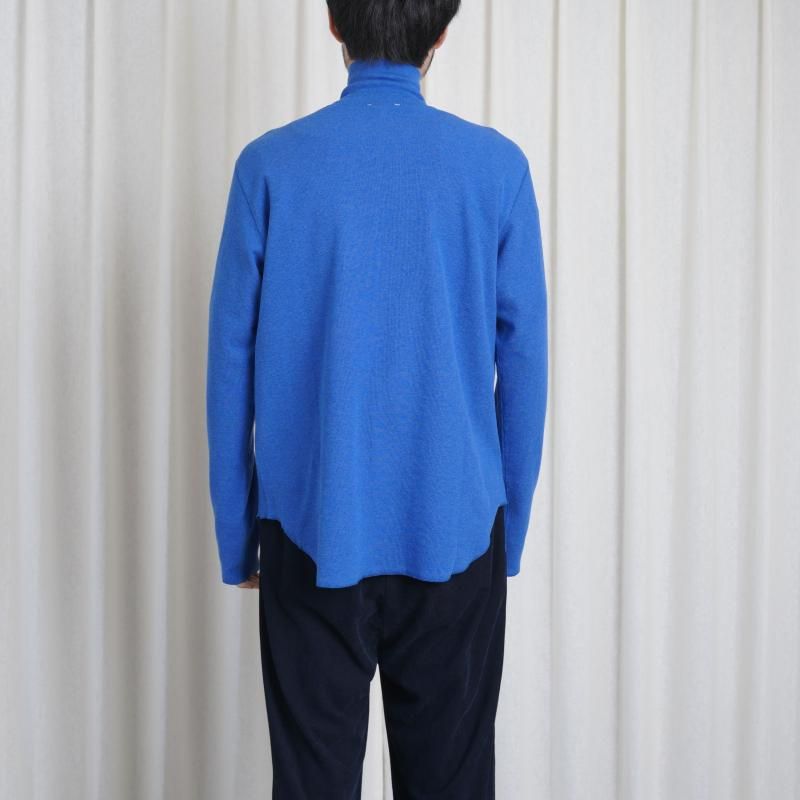 25A/WۡSaby  Х HIGH NECK LONG SLEEVE TEE / BLUE