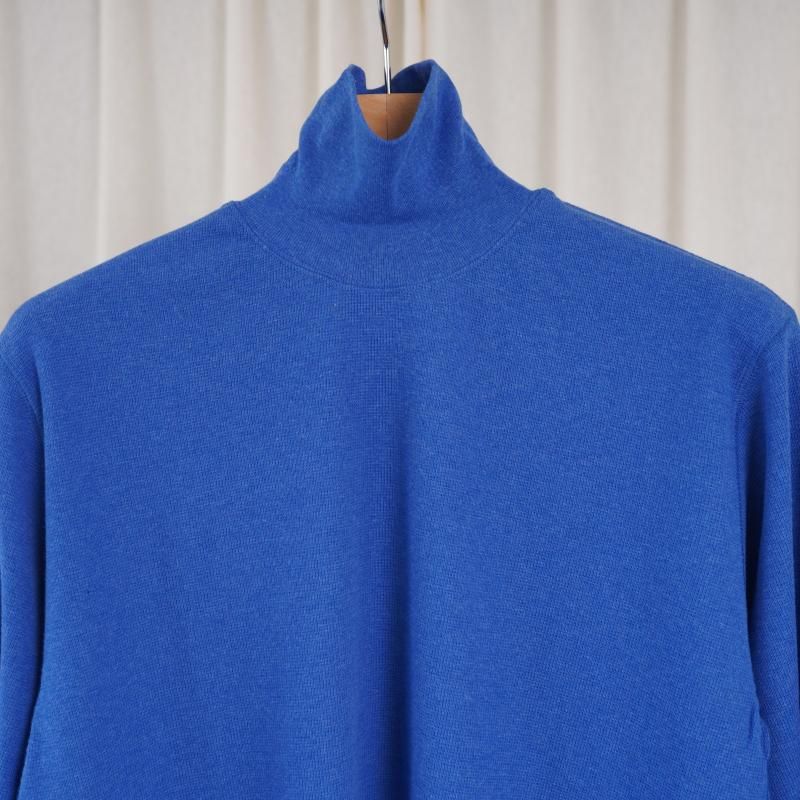 25A/WۡSaby  Х HIGH NECK LONG SLEEVE TEE / BLUE
