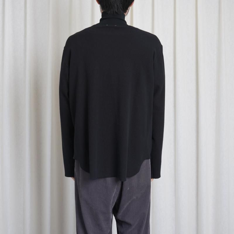 25A/WۡSaby  Х HIGH NECK LONG SLEEVE TEE / BLACK