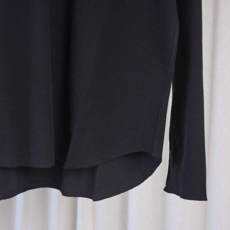 25A/WۡSaby  Х HIGH NECK LONG SLEEVE TEE / BLACK