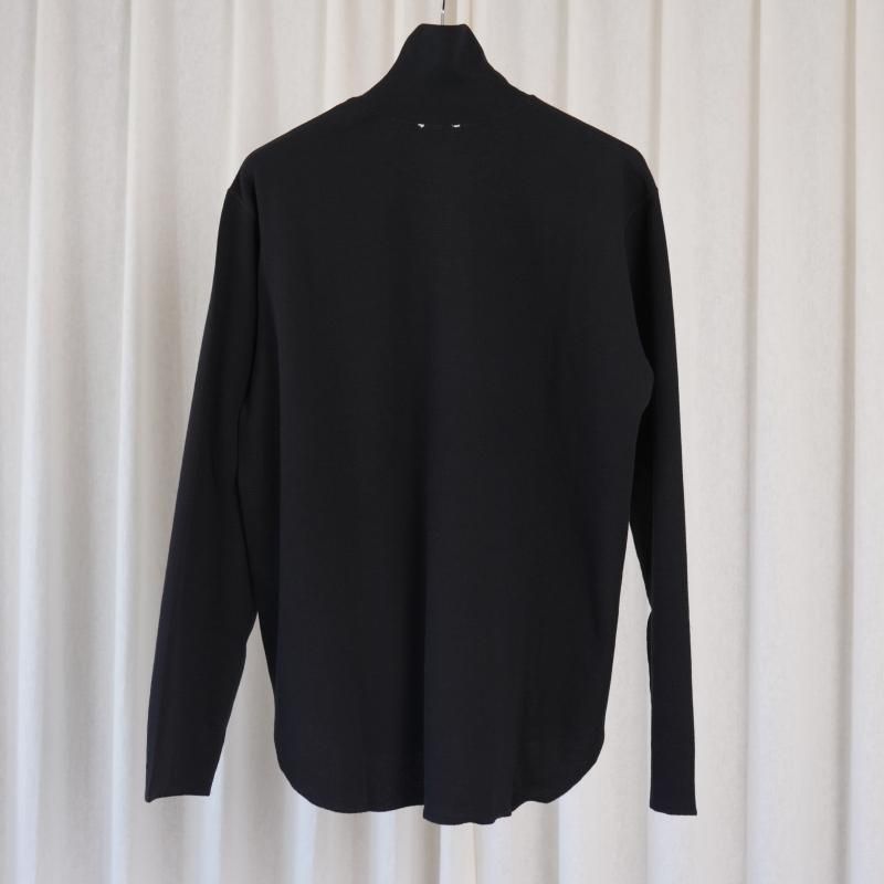 25A/WۡSaby  Х HIGH NECK LONG SLEEVE TEE / BLACK
