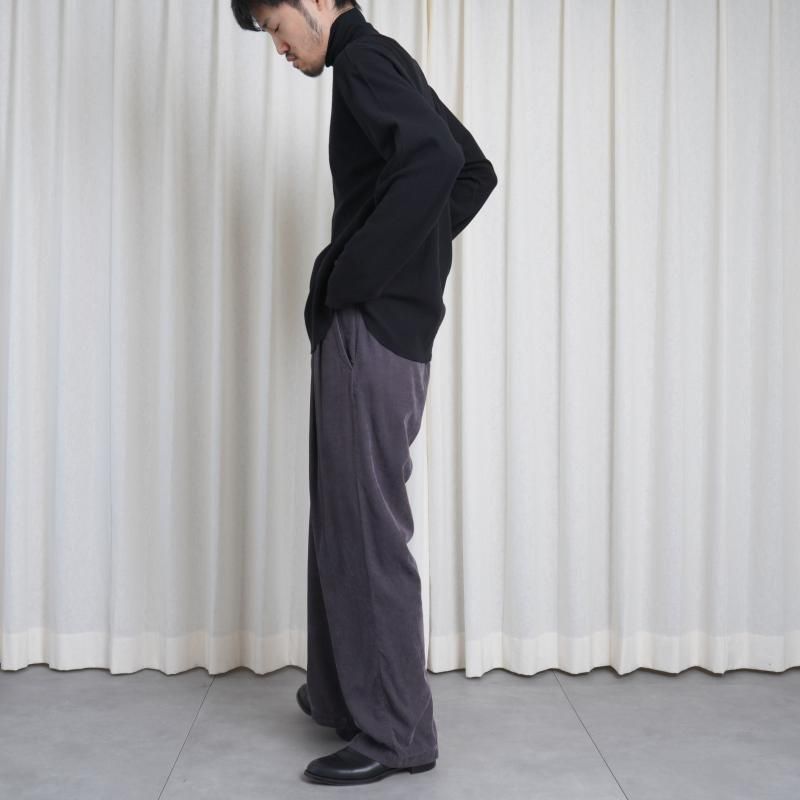 25A/WۡSaby  Х HIGH NECK LONG SLEEVE TEE / BLACK