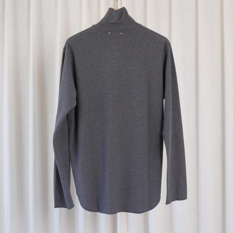 25A/WۡSaby  Х HIGH NECK LONG SLEEVE TEE / ASH GRY