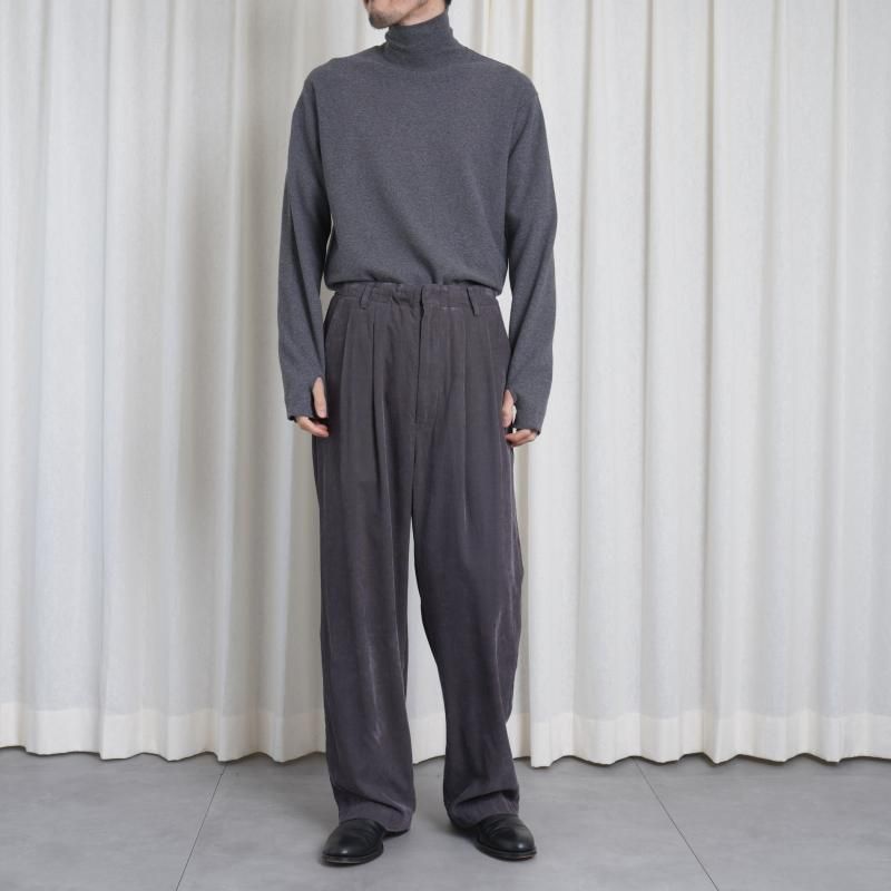 25A/WۡSaby  Х HIGH NECK LONG SLEEVE TEE / ASH GRY