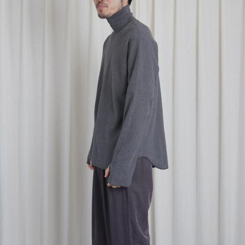 25A/WۡSaby  Х HIGH NECK LONG SLEEVE TEE / ASH GRY