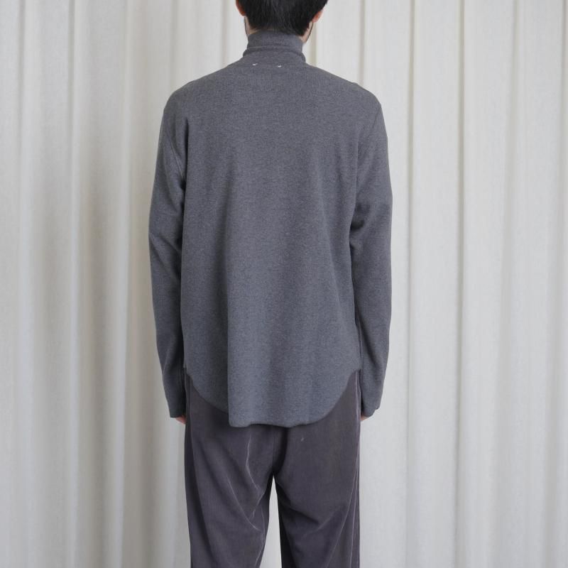 25A/WۡSaby  Х HIGH NECK LONG SLEEVE TEE / ASH GRY