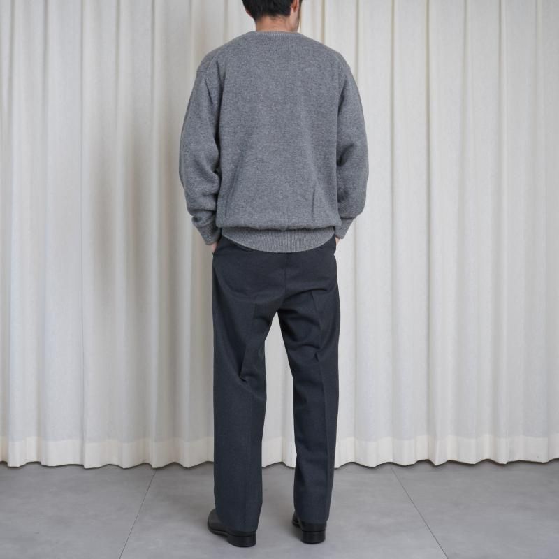 25A/WۡBATONER Хȥʡ BABY ALPACA KURUMI TENJIKU CREW NECK  / GRAY
