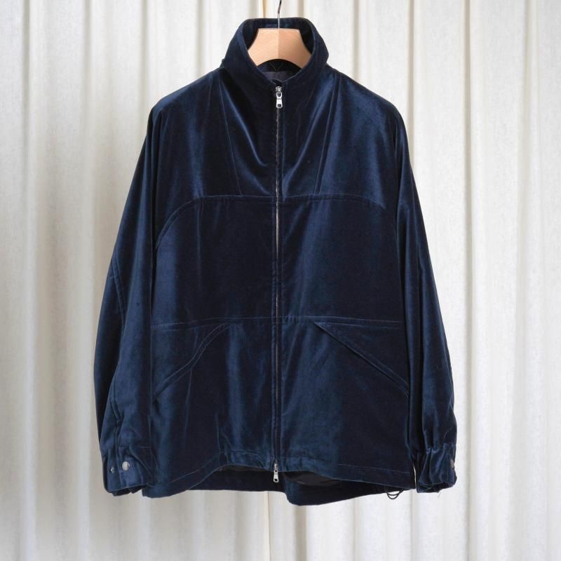 25A/W MAATEESONS ޡƥɥ󥺡 VELVET STAND JACKET / NAVY
