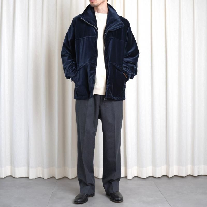 25A/W MAATEESONS ޡƥɥ󥺡 VELVET STAND JACKET / NAVY
