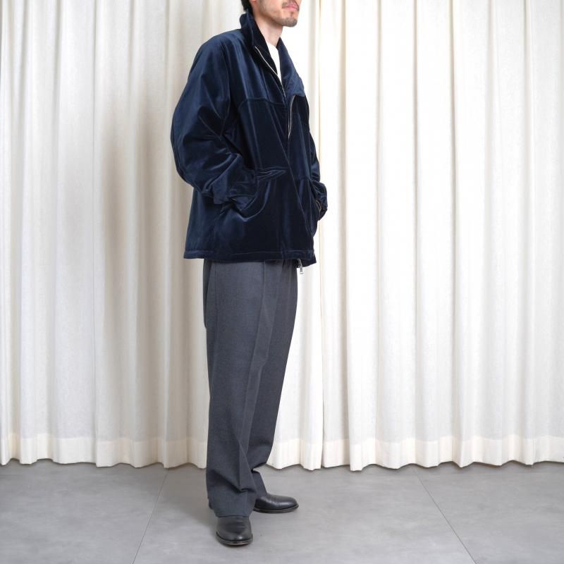 25A/W】【MAATEE＆SONS マーティーアンドサンズ】 VELVET STAND JACKET