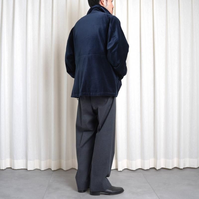 25A/W MAATEESONS ޡƥɥ󥺡 VELVET STAND JACKET / NAVY
