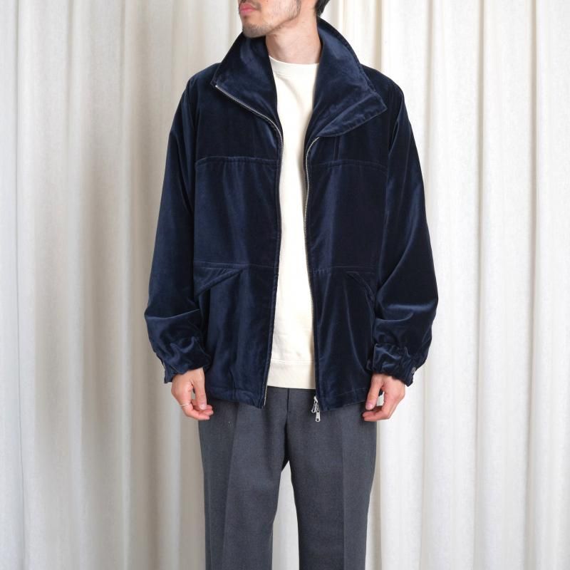 25A/W MAATEESONS ޡƥɥ󥺡 VELVET STAND JACKET / NAVY
