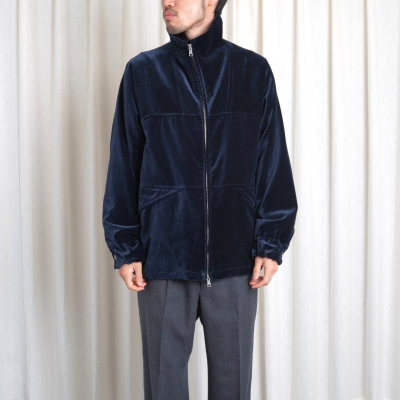 25A/W MAATEESONS ޡƥɥ󥺡 VELVET STAND JACKET / NAVY
