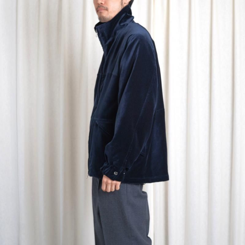 25A/W MAATEESONS ޡƥɥ󥺡 VELVET STAND JACKET / NAVY
