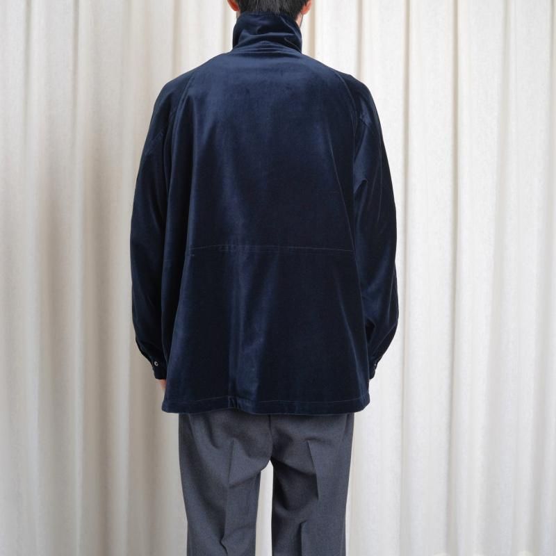 25A/W MAATEESONS ޡƥɥ󥺡 VELVET STAND JACKET / NAVY
