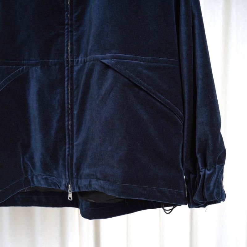 25A/W MAATEESONS ޡƥɥ󥺡 VELVET STAND JACKET / NAVY
