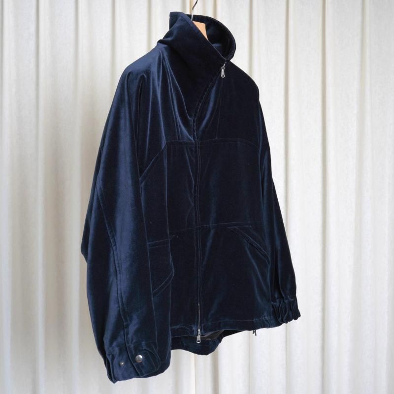 25A/W MAATEESONS ޡƥɥ󥺡 VELVET STAND JACKET / NAVY
