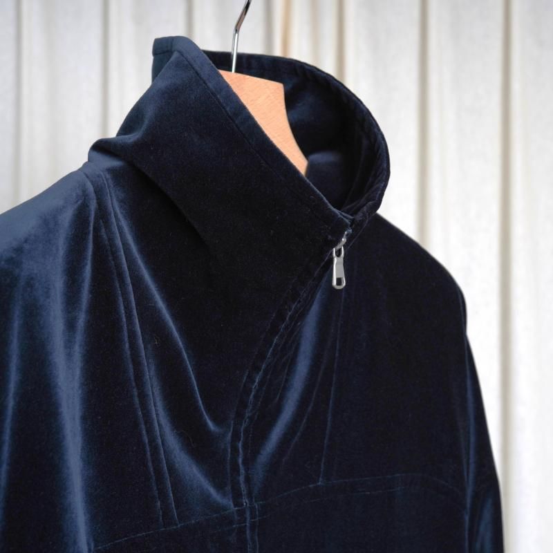 25A/W MAATEESONS ޡƥɥ󥺡 VELVET STAND JACKET / NAVY
